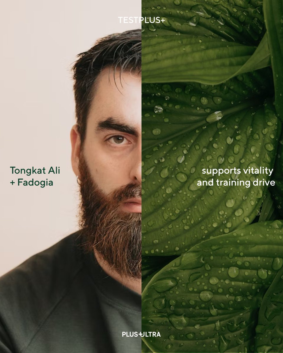 PlusPlusUltra_'s tweet image. Vitality, drive, and performance — supported by nature.
 TESTPLUS+ blends Tongkat Ali, Fadogia, Ajuga, and Tribulus.
#energyboost #performance #healthoptimization #naturalsupplements