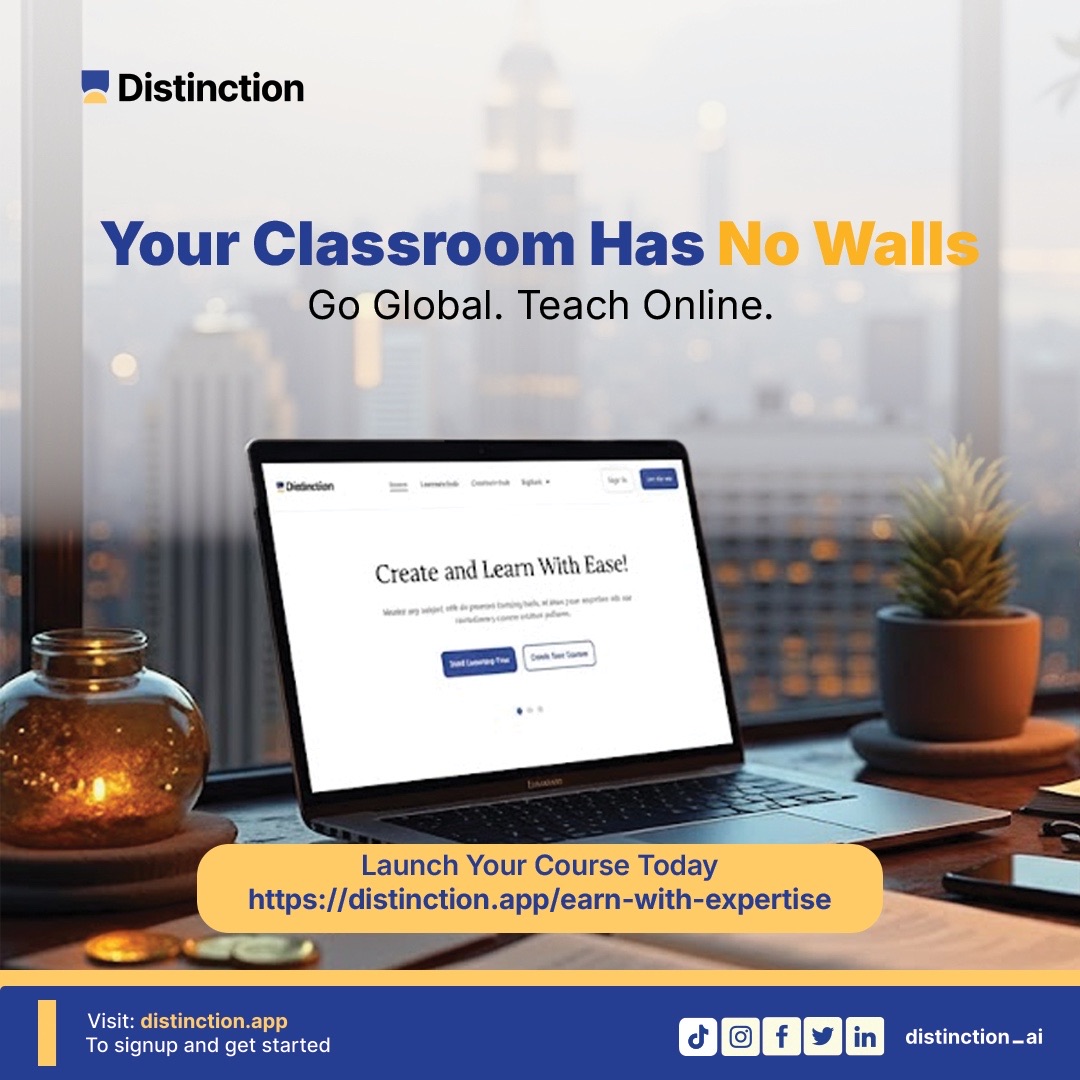 getDistinction's tweet image. Digitize your course, reach learners beyond your campus, and earn from your expertise.

AI makes it simple. Your experience makes it powerful.
Start your global teaching journey 👉 distinction.app/earn-with-expe…

 #CreateAndEarn #FlexiSAF #Distinction