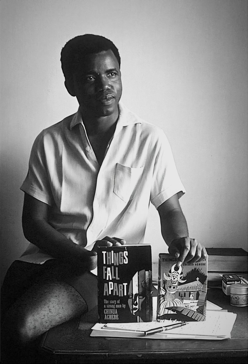 ChinuaEzenwa's tweet image. 😍 Happy Publication Day to The Naming! My full-length poetry collection is here! Grateful to my ancestors, Mum, teachers &amp;amp; friends. Because I was named after Chinua Achebe, I recreated his classic pose in homage. Invite me for readings🙏🏽. Order here👉🏽a.co/d/6oNpP7n