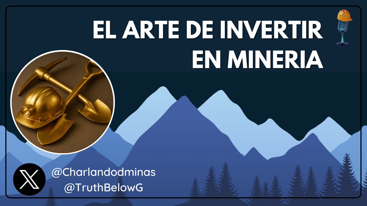 Charlandodminas's tweet image. La minería es uno de los sectores más fascinantes y complejos: puede generar multibaggers espectaculares y a la vez destruir valor en horas. Iniciamos El Arte de Invertir en Minería, una serie diseñada para ayudarte a entender, de verdad, cómo funciona este sector. Link👇