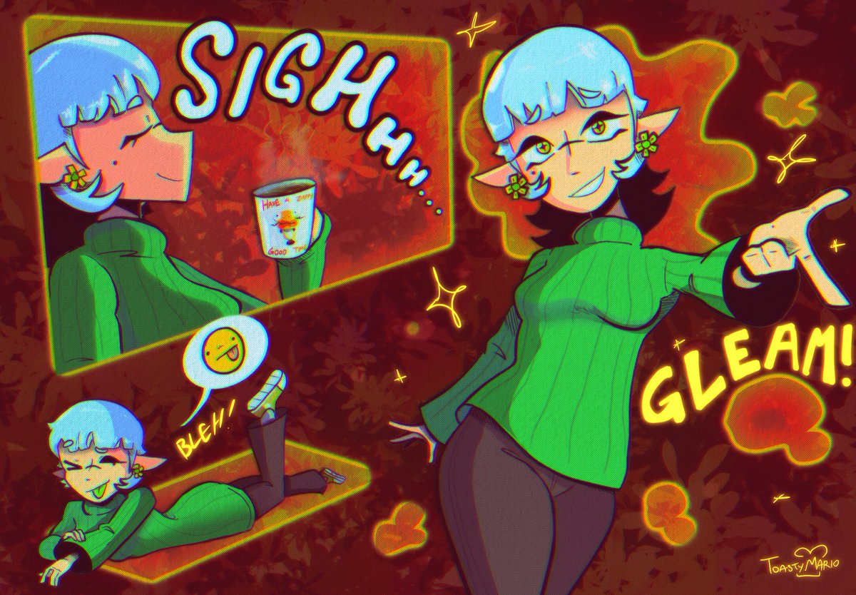 ToastyMario's tweet image. sweater weather! 🦑