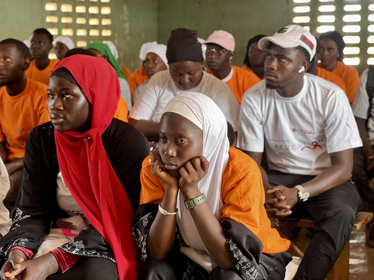 UnaidsGambia's tweet photo. Today at the Fatoto Youth Centre, we marked #WorldAidsDay2025 with the launch of the World Aids Day report and an engaged community sensitization. When we educate and empower our youth and communities, we build a healthier future for all. #CommunityHealth #EndAIDS #FatotoYouth https://t.co/BRYfRdGppJ
