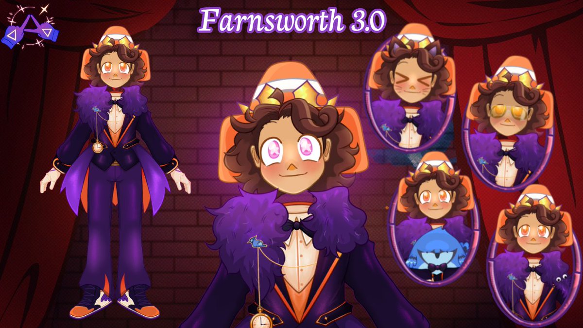 And I present the official Farnsworth 3.0 Model Ref sheet! 

We got plushies, worms on a string, cool glasses and of course...cat ears- 

Hope you enjoy!~