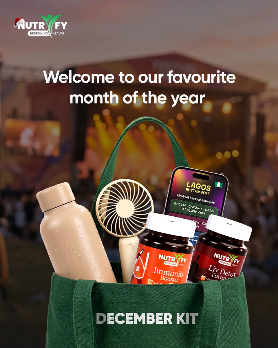 December is finally here! Holiday mode activated 😎

Stay powered through every party, flight, and concert with your wellness partner this month.
Get yours at nutrifyng.com

#Nutrify #December #Holiday #Supplements #supplementsthatwork #supplementformen