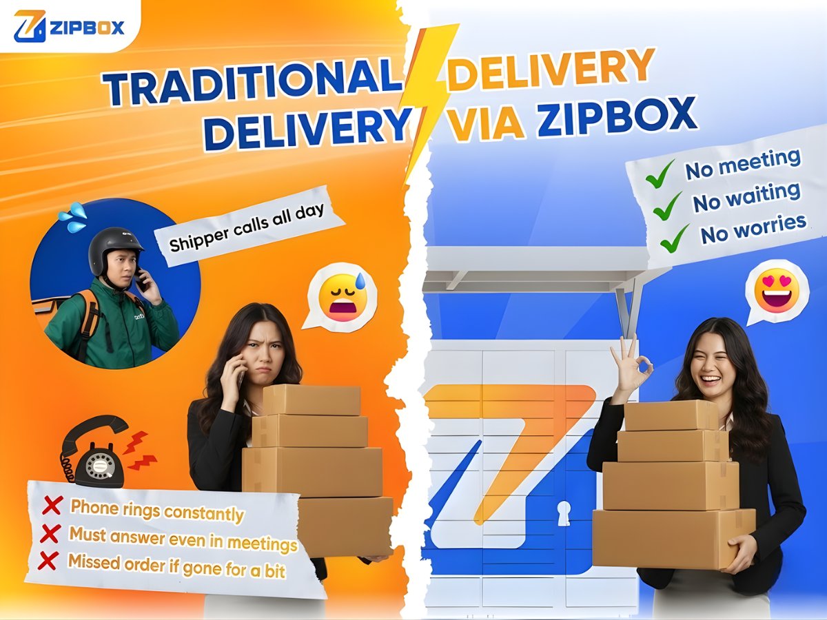 zipboxvn's tweet photo. Waiting for shippers? That's history! 😎
Da Nang, say hello to ZIPBOX – Your 24/7 smart delivery solution.
✅ No waiting.
✅ No missed parcels.
✅ 100% Control.
Live hands-free & worry-free with ZIPBOX today! 🚀
#ZIPBOX #SmartLocker #DaNang #DeliveryRevolution https://t.co/H1Fd3I6bkS