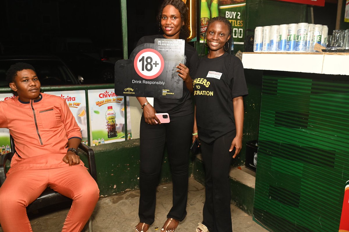 IBPlc_ng's tweet image. Championing smart drinking culture and reaffirming commitment to responsible consumption across Nigeria. As part of our ongoing commitment to responsible drinking, we concluded our last commemorative Cheers event: Cheers to Moderation! #CommunityImpact #SmartDrinking