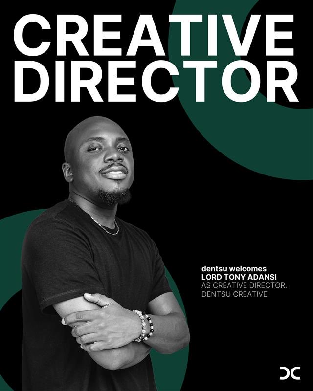 Say hello to our new Creative Director, Lord Tony Adansi! 🎉

Brace up for bold ideas and strategies that work.

#dentsu #dentsughana #dentsucreative #Creatives