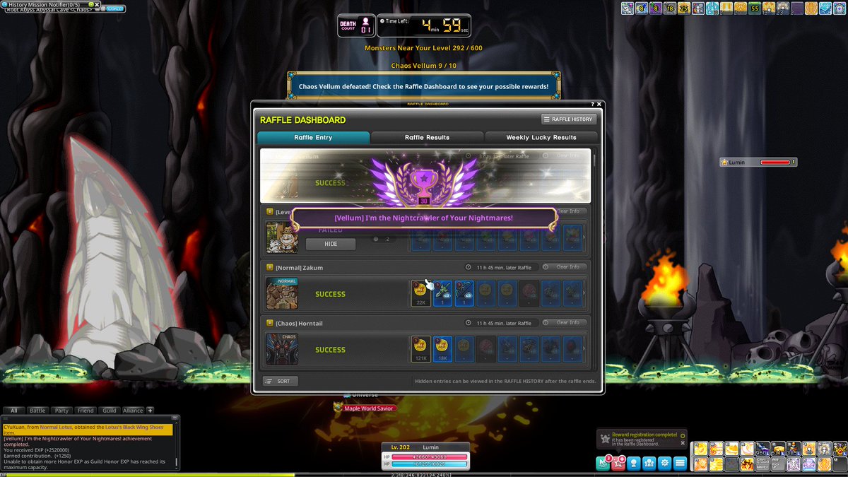 Solo chaos vellum!
       ——from Hero Lumin
<a href="/MaplestoryU/">MapleStory Universe</a>
#Maplestory #MSU #MapleStoryN #Web3Gaming #PlayToEarn #NXPC #GameNFT