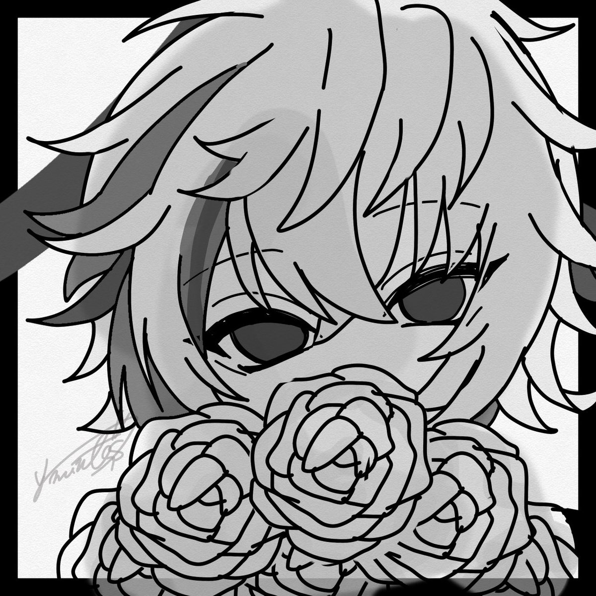 衝動スマホで。またちゃんと描かせて