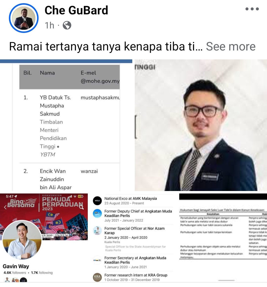 Pegawai menteri dan Exco PKR antara yang ditahan di pusat gay 

Lanjut klik facebook.com/share/p/1ACyji…

<a href="/501Awani/">Astro AWANI</a> <a href="/fmtoday/">Free Malaysia Today</a> <a href="/msianaffairs/">Malaysian Affairs 🇲🇾 007</a> <a href="/anuarmohdnor/">anuar mohd nor</a> <a href="/Sir_Azri/">🔻 Muhammad Azri 🇲🇾🇵🇸</a> <a href="/suffikamari/">𝘽𝙧𝙤 𝙎𝙪𝙛𝙛𝙞 𝙆𝙖𝙢𝙖𝙧𝙞 🇲🇾</a> <a href="/mkini/">mkini</a>