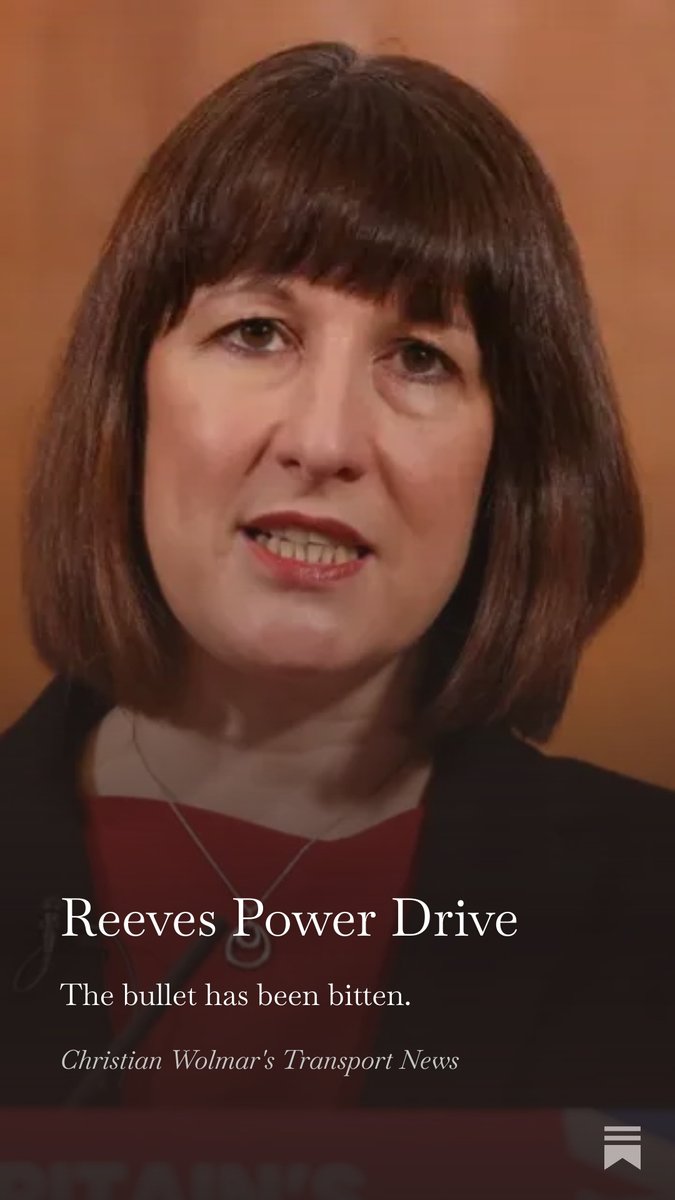 CWTransportNews's tweet image. Please subscribe — new subscribers today receive a free copy of my Driverless Cars book (UK only) and are entered into additional book giveaways. Reeves Power Drive #Railway #Rails #ElectricVehicles #budget2026 #Reeves  open.substack.com/pub/transportn…
