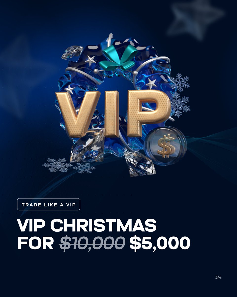 4xcofficial's tweet image. Christmas Miracles are here at 4XC. Get a 75% First Deposit Bonus, VIP benefits from $5,000, and Premium Signals from $200. Ends 12 Jan 2026. Terms apply. Trading is risky.
bit.ly/4pA3YP0
#4XC #ChristmasMiracles #ForexTrading