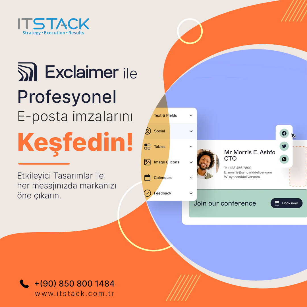 itstacktr's tweet image. 🖋️ #Exclaimer ile e-posta imzalarınızda profesyonelliği yakalayın! #EtkileyiciTasarımlar ile her mesajınızda markanızı öne çıkarın. 🛠️ #KolayDüzenleme ile imzalarınızı hızla güncelleyin.✨ #MarkaBilinirliği artırın ve her e-posta ile etkileşimi güçlendirin.