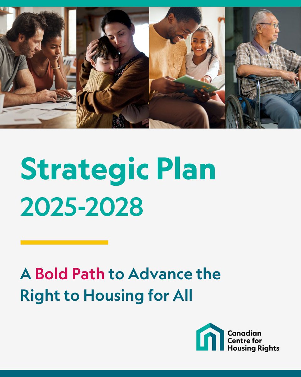 On National Housing Day, we reflected on this year’s progress, challenges, and opportunities in advancing the right to housing in Canada. Today, we are proud to unveil our 2025–2028 Strategic Plan, charting a bold path forward.  

Over the next three years, we will:  
 
📢