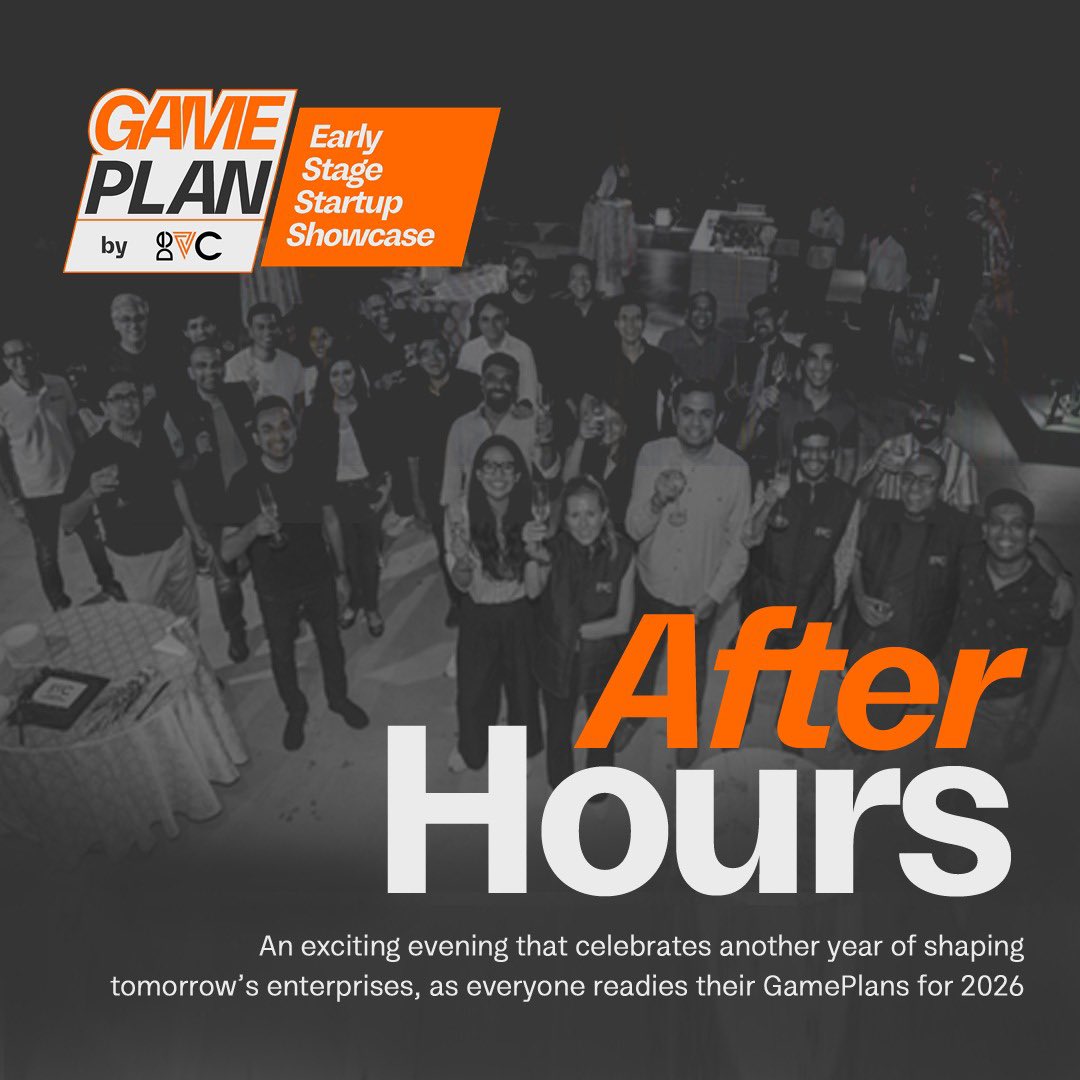 Less than 24 hrs to go! 🚨 70+ Startups and 150+ investors converge for a day of networking and deal making dedicated to the buzzing early stage ecosystem! 

Gameplan 2026 by <a href="/DeVC_Global/">DeVC</a>  LFG! 🚀 

<a href="/Rahul_J_Mathur/">Rahul Mathur</a> <a href="/RajatAgarwal167/">Rajat Agarwal</a> <a href="/VikramV23/">Vikram Vaidyanathan</a> <a href="/miten/">miten sampat</a> <a href="/dvbydt/">Ashish Agrawal</a>