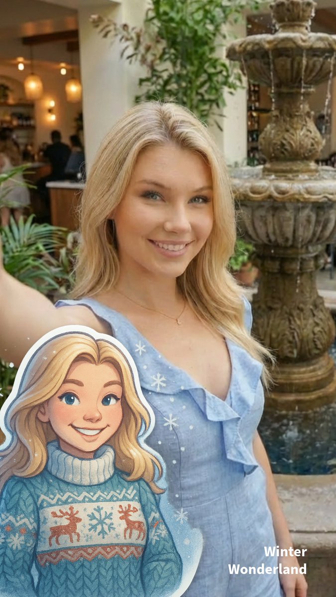 stickeranything's tweet image. Our NEW Winter Wonderland style is live in Sticker Anything! Snowflakes, sweater vibes, and pure winter magic ❄️ 

#StickerAnything #Winter #Holiday #Stickers #Trending