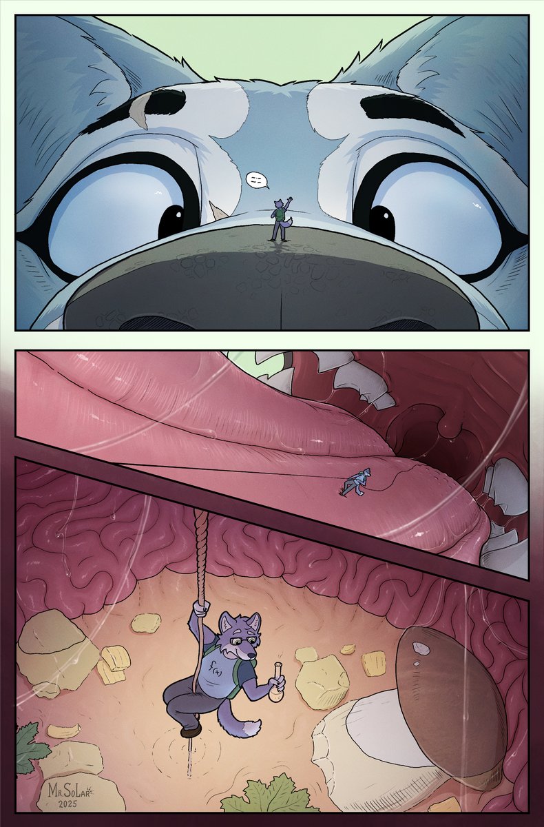 Field Research (Part 1)

New art for: dewulf745

Scientific research involving my character - Voldon (the object of research)

You can find a two-page sequel to this comic on my patreon: patreon.com/posts/field-re…

#vore #comic #furry