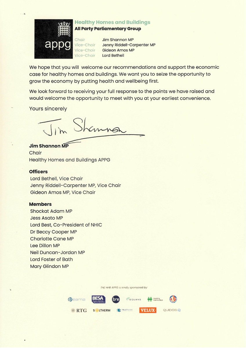 Healthy Homes APPG tweet media