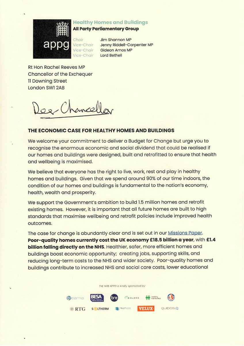 Healthy Homes APPG tweet media