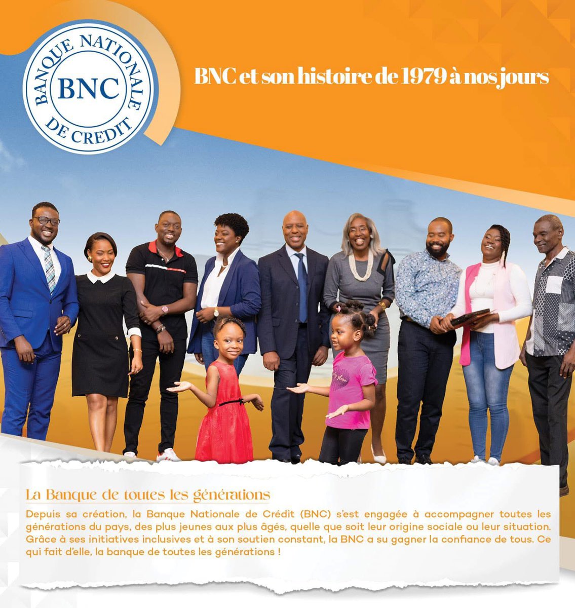 BNC et son histoire de 1979 à nos jours!

17 août 1979-17 août 2025
46ans d’Expérience au Service de toutes les Générations!

.
.
.

#lexperienceauservicedetouteslesgenerations
#banquenationaledecredit
#bnc