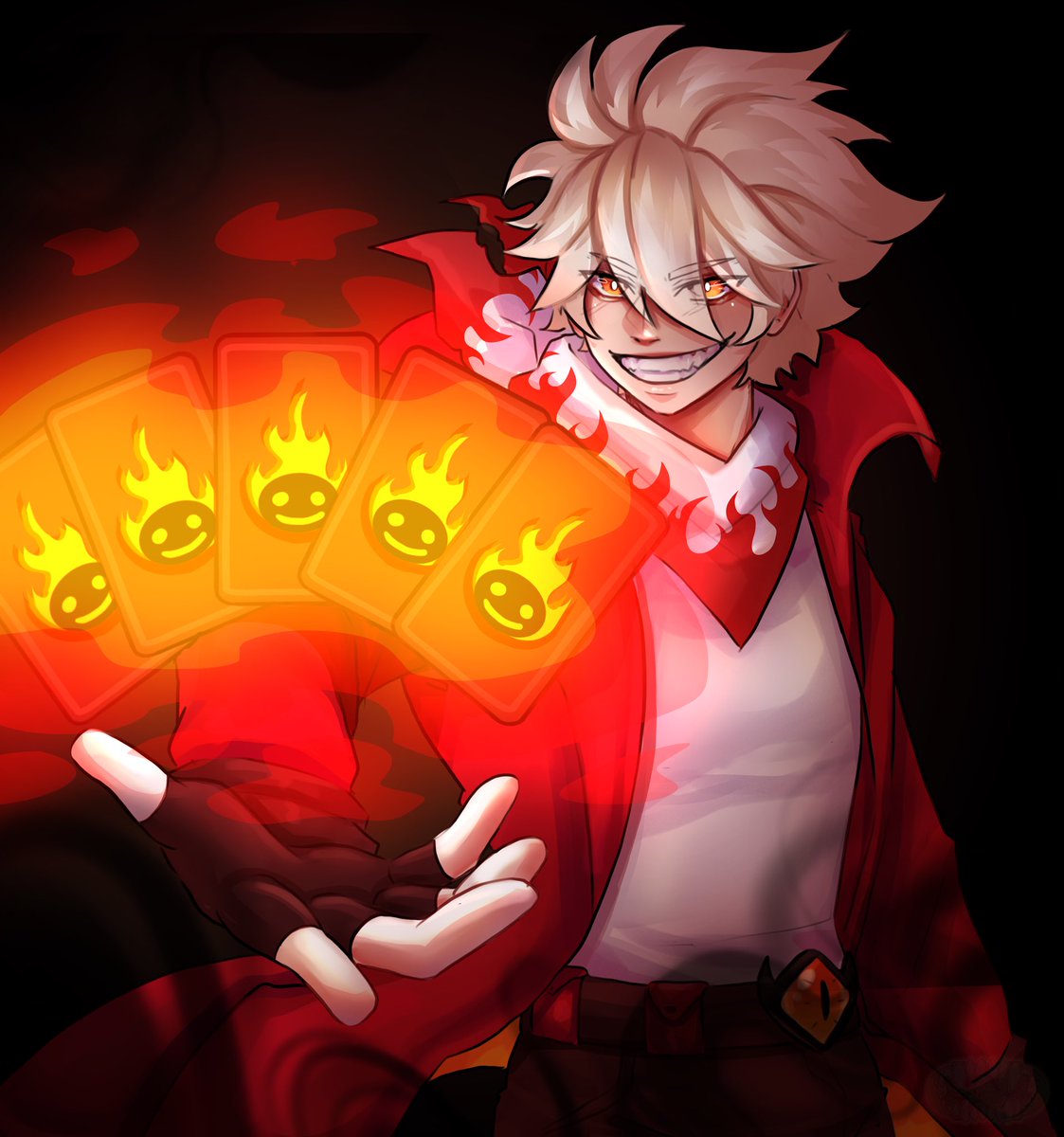 What fate awaits you in the cards? Pick one and we’ll find out together 🔥

🎨 by <a href="/KurokoChomper/">Kuroko Chomper🐊🧪</a>