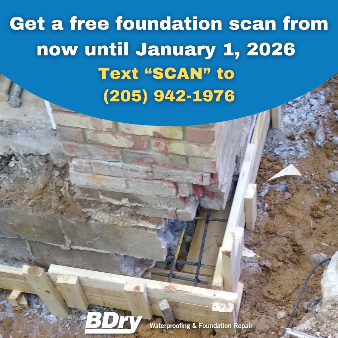 BDry Alabama - Waterproofing & Foundation Repair tweet media