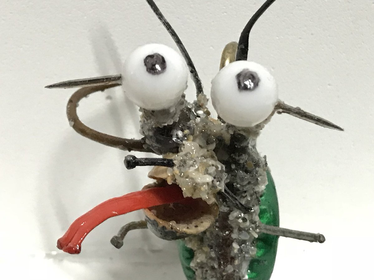 Limbot #3 (10 years old)
The only one with a name “Schkrimpy”
1 of 1 art sculpture.  Obviously

Real world art asset tired to NFTs