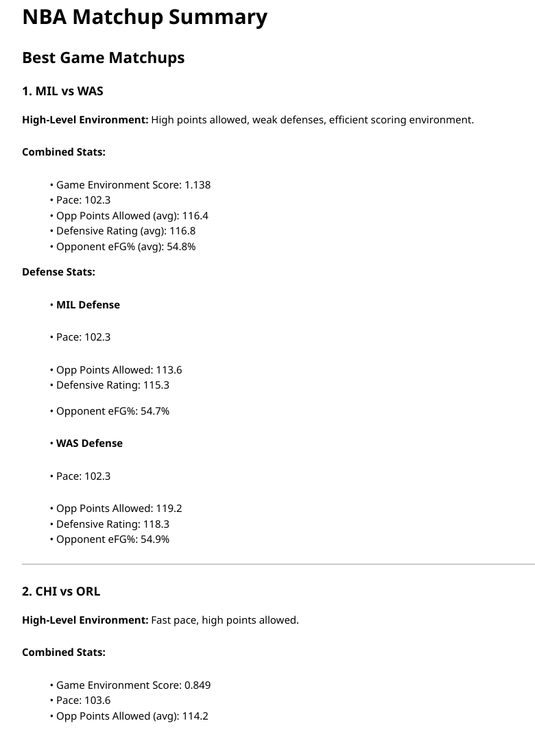 HomeRunPredict's tweet image. Best NBA Matchups