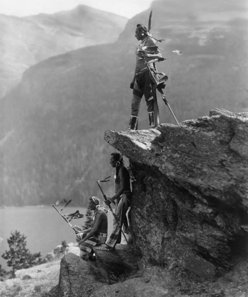 Blackfoot tribe in Glacier National Park, 1913