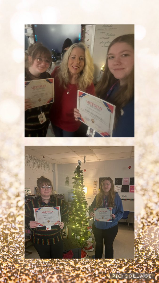 ArtieGradCore40's tweet photo. Congratulations Alanna and Kaitlynn!  Artesians of the month! ♥️
I love seeing Hammons students being recognized!  We’ve got some awesome kiddos! 
@AwesomeArties
@MSDMartinsville https://t.co/A9On9z98gG