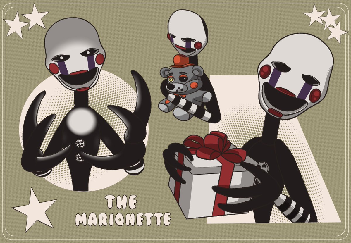 ArtLenDraw's tweet image. · The Marionette (Puppet) ·

#FNAF