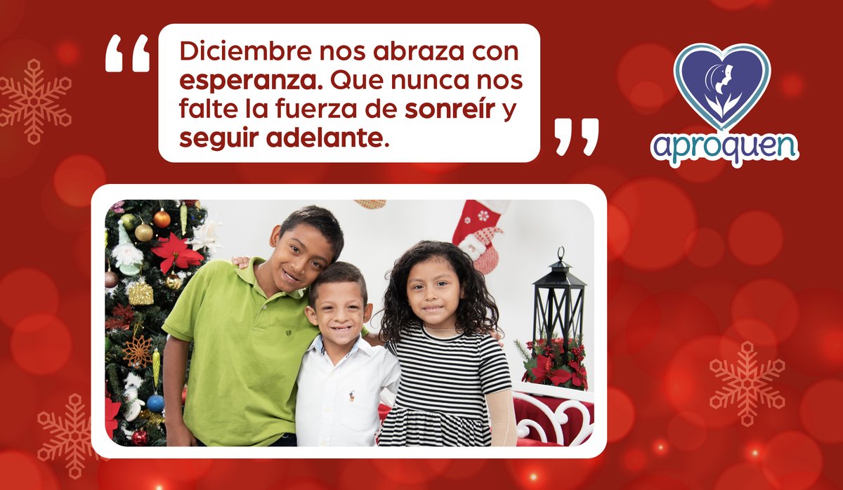 "Diciembre nos abraza con esperanza. Que nunca nos falte la fuerza de sonreír y seguir adelante".

#asosiacionproniñosquemados #convirtiendolagrimasensonrisas #nicaragua #aproquen #sonrisasqueinspiran