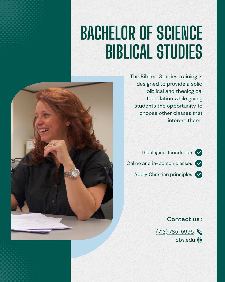 CBSHouston's tweet image. Transform your passion for Scripture into purposeful leadership.

cbshouston.edu/apply