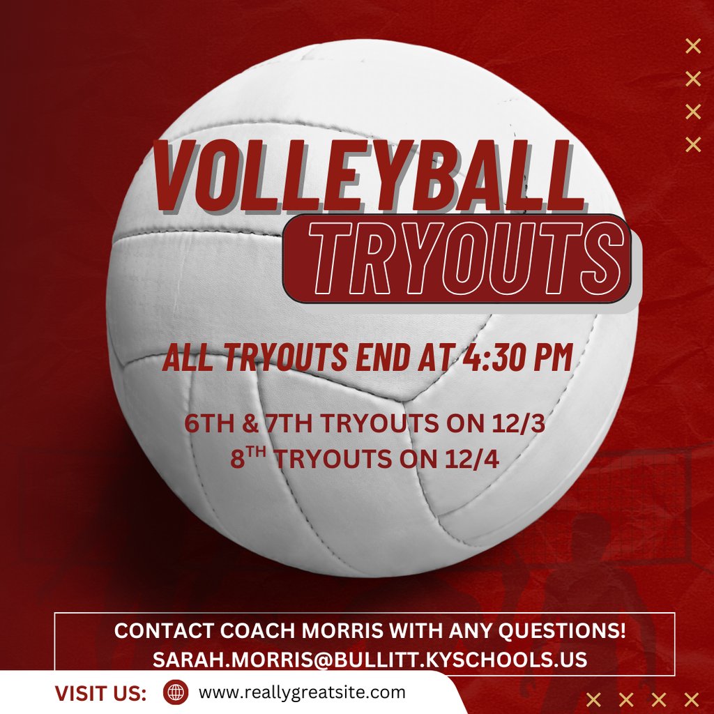 Volleyball tryouts!