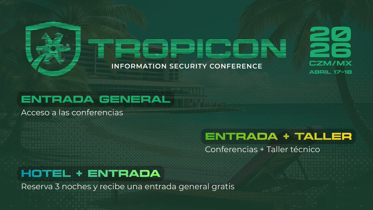_TROPICON's tweet photo. ¡Las entradas para #TROPICON están oficialmente a la venta! 🎟️🌴 Ingresa a https://t.co/wBAcKuKXQO para conseguir la tuya, o llama al +52 (987) 872 9530 y al reservar 3 noches en el hotel "El Cozumeleño Beach Resort" con el código TROPICON26 recibe tu entrada gratis 🏖️🏨 https://t.co/z4D3yHkBeL