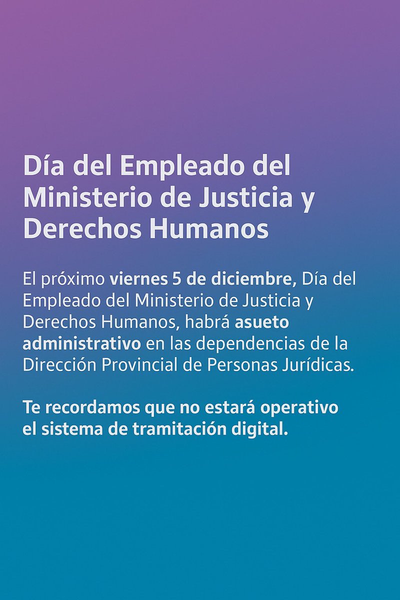 Dirección Provincial de Personas Jurídicas tweet media