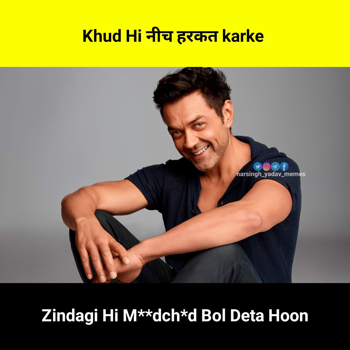 Narsingh_Y_Meme's tweet image. Khud hi 😆 

#UstaadBhagatSingh