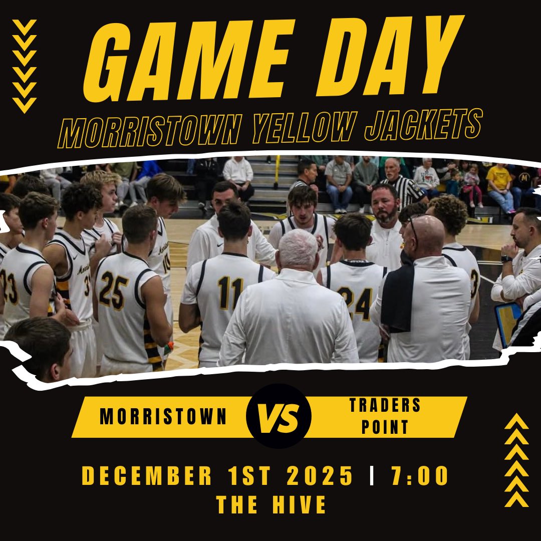 GAME DAY

🆚 Traders Point Christian
📍The Hive
⌚️ JV 6:00 (2 quarters) / Varsity 7:00
📺 IHSAA Champions Network 

#ToughandTogether