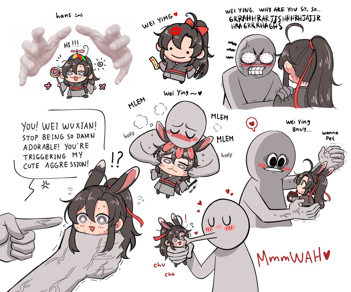 hansdumps's tweet image. ppl wouldn't get it when i say wei ying is really triggering my cuteness aggression towards him LIKE AKDHJSKSHDHS WEI YIIINNNGGG GRHRGRHGRHRJRSKDHSH 🤜💥👹🔨👹🫳🐇 #MDZS