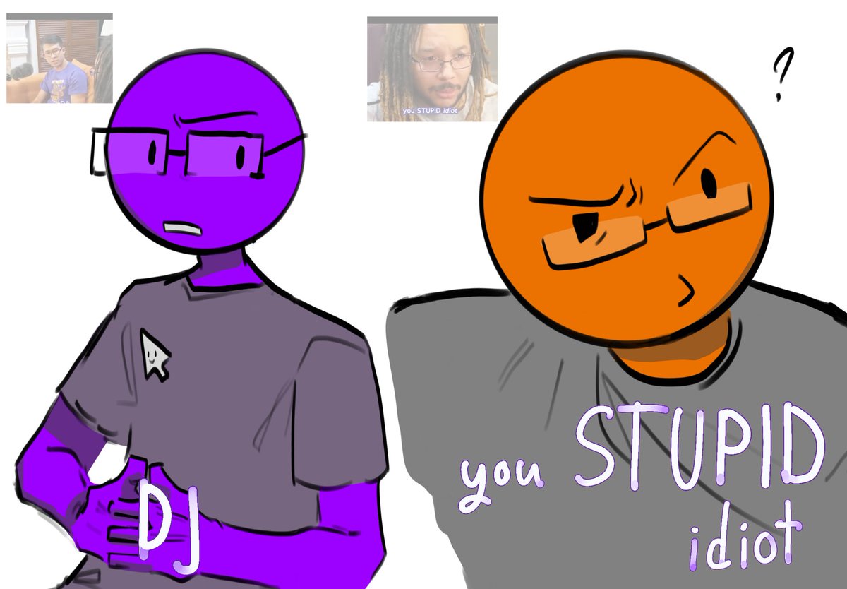 I don't know what to draw but I really like Alan and DJ drama mode. lol