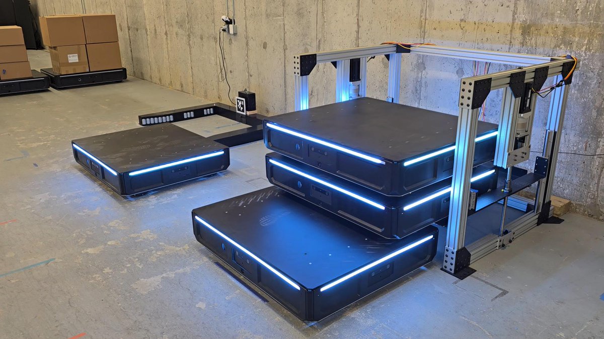 Boost warehouse efficiency with Logic's Lift system! Transport up to 3,000 lbs per lift, 240 pallets/hr, all in a compact design. Integrate our mobile robots with standard multi-level pallet racking. Elevate your operations today! bit.ly/4odop3Q