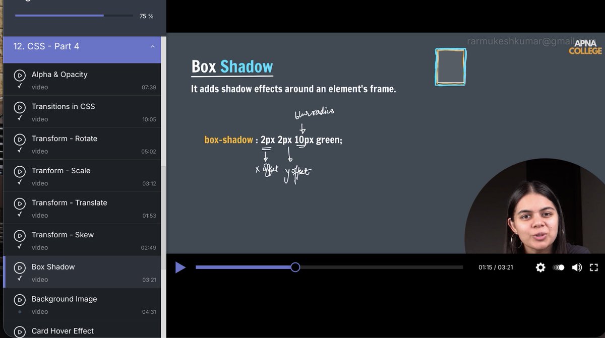 Mukeshkuma47612's tweet image. #8 Day of Software Engineering :-
Finished Day 8 of my SE journey!

Here’s what I learned today:
✨ Box-shadow
🖼️ Background image
📌 Position properties
🃏 Card hover
😊 CSS smiley
📚 Waterfall / Spiral / Prototype (Semester Exam)

#SoftwareEngineering #CodingJourney #CSS #HTML