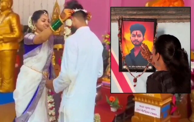 Shubhamshuklamp's tweet image. विद्या नवबौद्ध समाज से थी। जबकि अमित अमित हिंदू गांधारी समाज से। अमित के परिवार ने लड़की को अपनाया और लड़की के परिवार को खुश करने के लिए बौद्ध धर्म के अनुसार फिर से शादी करवाई।

जातिवाद की कुंठा से ग्रसित नवबौद्ध परिवार में विद्या के पिता और उसके चचेरे भाई ने अमित की हत्या कर दी।…