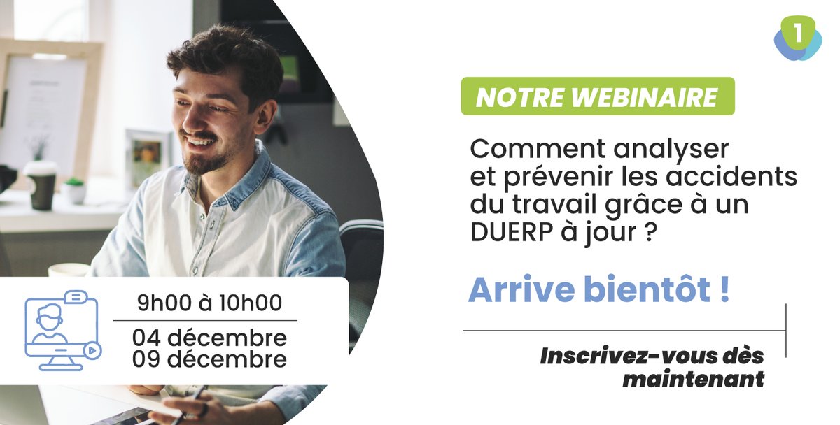 1_One_Software's tweet photo. Réservez votre place 👉 https://t.co/n1BqYaglD7

Nous avons le plaisir de vous inviter à nos deux dernières webinaires de cette année, centrées sur une thématique cruciale pour 2026 : prévenir les accidents du travail grâce à l’optimisation de votre DUERP.

Date : 04/09 décembre https://t.co/MQsH4KK2hS
