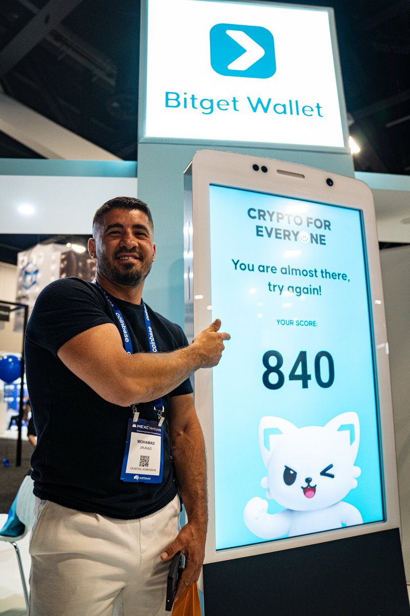 BitgetWallet's tweet photo. Did you manage to drop by our booth in Sydney at #AusCryptoCon?
Pics are in! We brought a new game this time. Beat the score, score the merch.
Thanks to the Bitget Wallet community for showing up 🇦🇺👀💙
More drops tomorrow.
#EventWithBitget #Crypto4Everyone https://t.co/XJBajUifcp