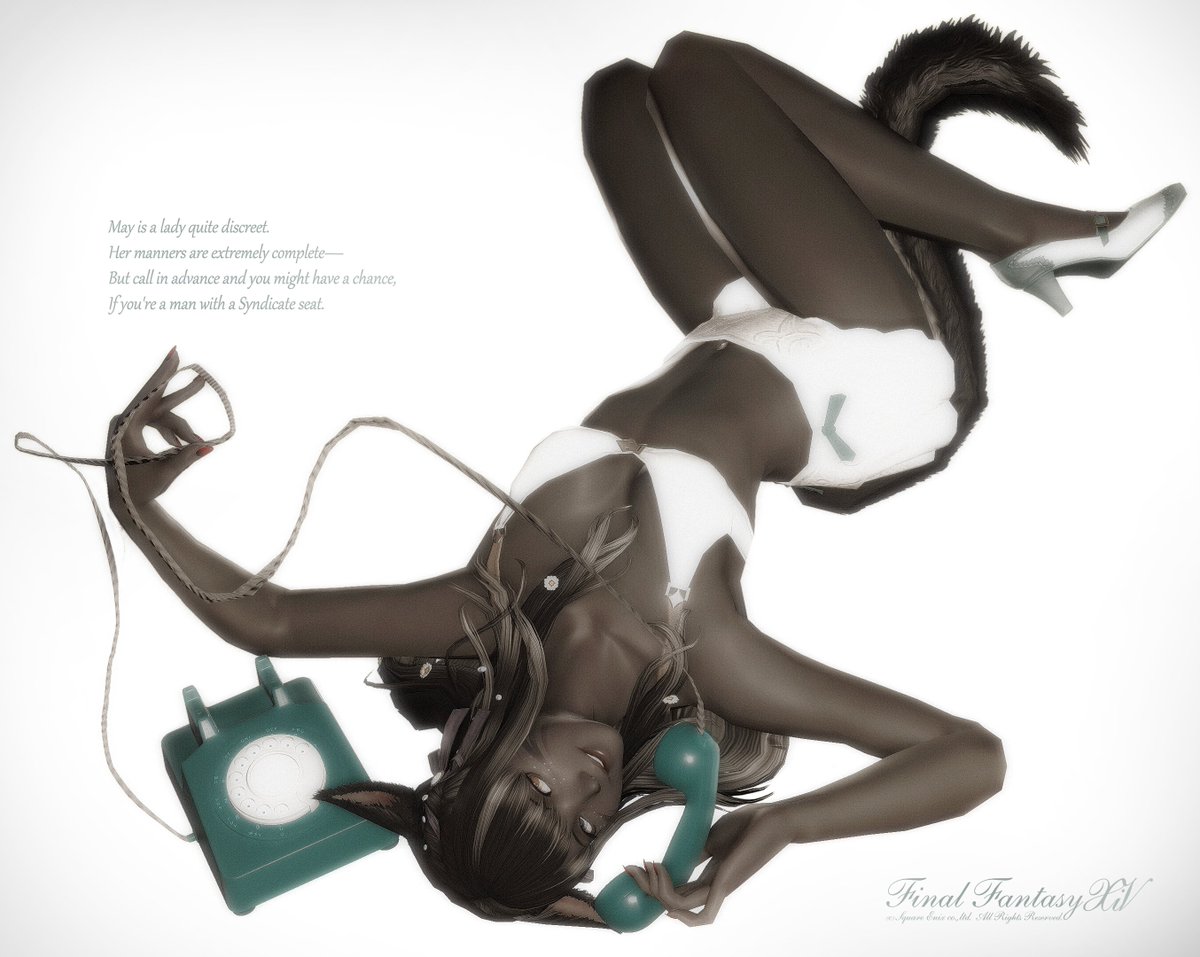 (suggestive CW⚠️)  

a pinup shot!  📷 based on ernest chiriacka's work

     ╰┈➤ #miqote #GPOSERS