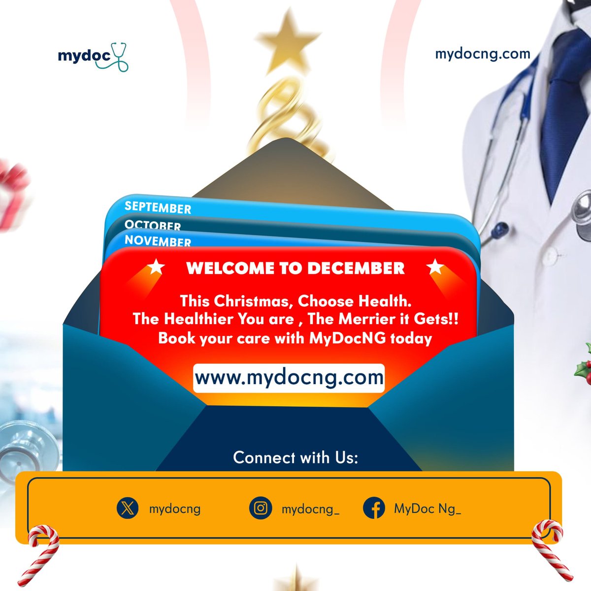 MyDocng's tweet photo. Love Notes from Santa 🎅❤️

Dear One,
Wishing you a December filled with joy, light, and good health. If anything feels off, don’t guess — get early medical advice.
Consult with MyDocNG because the healthier, the merrier.

https://t.co/LJemAtoVNP

With love,
Santa — MyDocNG 🎄❤️ https://t.co/HGKKLetuuX