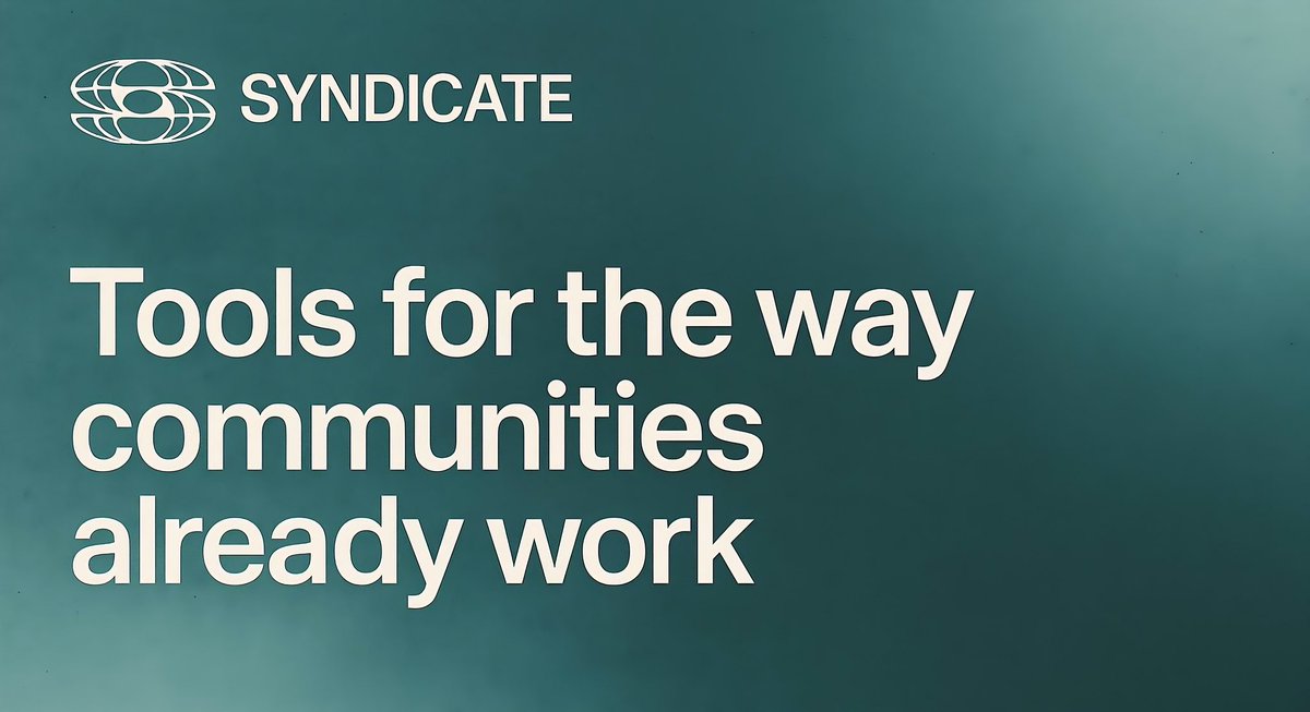 Prospee7's tweet image. A new way to think about this: what if launching a network felt as simple as launching a feature?

That’s the direction @syndicateio is pushing Ethereum toward, app-focused chains where the sequencer isn’t a black box, it’s something communities actually shape.
Who gets in first,…