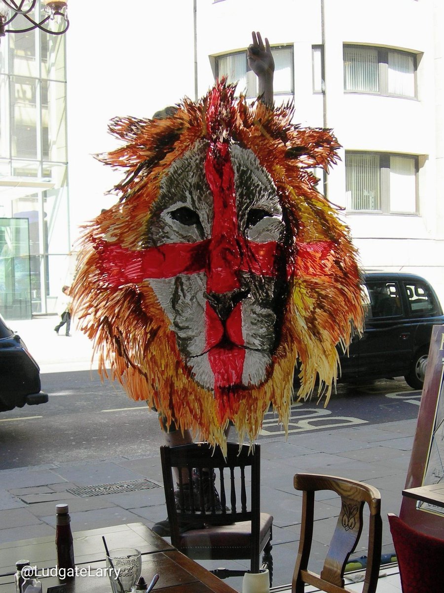 ludgatelarry's tweet image. #AlphabetChallenge #WeekWforWindows

The artist at work, as seen from inside an office in Newgate Street a few days before the start of the 2010 FIFA World Cup tournament ...