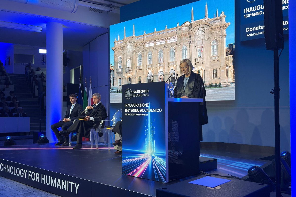 La parola alla Rettrice Donatella Sciuto per il discorso inaugurale del 163° anno accademico: “Il filo che unisce: responsabilità, conoscenza e futuro condiviso”.
 <a href="/donatellasciuto/">Donatella Sciuto</a> #Polimiinaugurazione